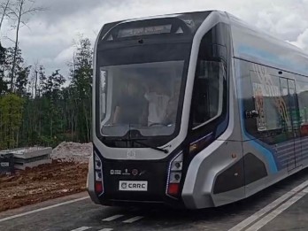 Viral Kereta Otonom IKN Disebut Mirip Bus Gandeng TransJakarta, Ini Bedanya