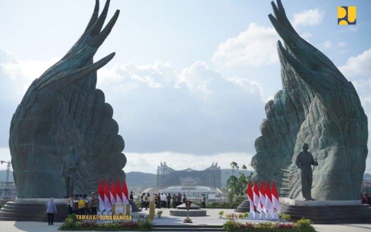 Taman Kusuma Bangsa di IKN yang diresmikan Presiden Jokowi pada Senin (12/8/2024) - Kementerian PUPR