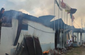 Kantor KPU Papua Pegunungan Dibakar Massa