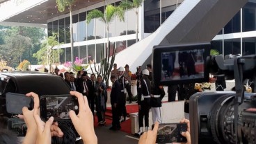 Wapres Ma'ruf Amin dan Sejumlah Pejabat Mulai Tiba di Gedung DPR