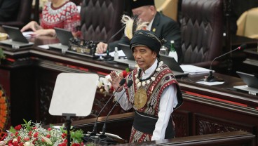 Jokowi Tiba di Gedung DPR untuk Pidato Kenegaraan Terakhir