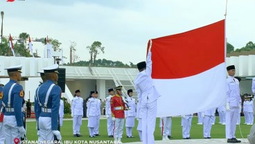 Momen Bersejarah, Sang Merah Putih Berkibar di IKN untuk Pertama Kali