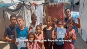 Bikin Haru, Anak-anak Palestina Bikin Video Spesial Ucapan Selamat HUT RI