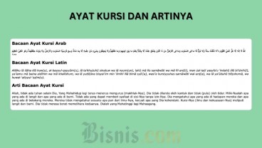 Ayat Kursi: Arab, Latin, dan Arti Lengkap dengan Keutamaannya