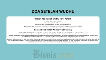 Doa Setelah Wudhu Latin dan Artinya Lengkap