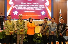 KPU Riau Tetapkan Anggota DPRD Terpilih Hasil Pemilu 2024