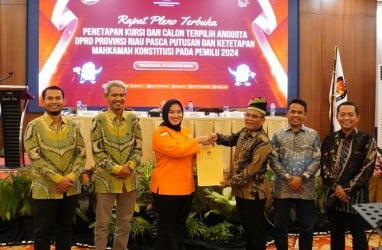 KPU Riau Tetapkan Anggota DPRD Terpilih Hasil Pemilu 2024