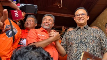 Momen Anies dan Said Iqbal Salam Komando di Markas Partai Buruh