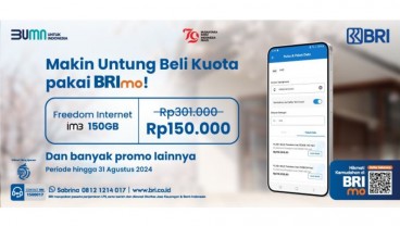 Beli Pulsa/Paket Data di BRImo, Nikmati Promo Seru Akhir Bulan!