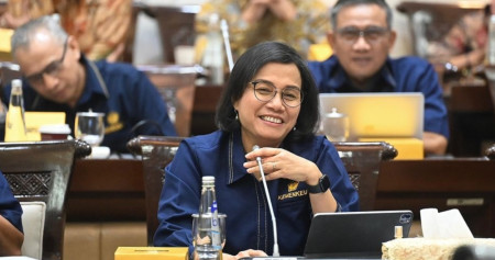 Menteri Keuangan Sri Mulyani Indrawati menghadiri Rapat Kerja Pengambilan Keputusan (PK) penambahan Penyertaan Modal Negara (PMN) APBN Tahun Anggaran 2024 bersama dengan Komisi XI. Dok Instagram @smindrawati
