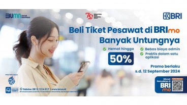 Beli Tiket Pesawat via BRImo Sekarang, Nikmati Cashback 50 Persen