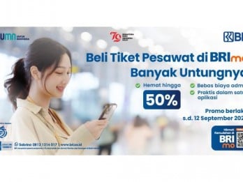 Beli Tiket Pesawat via BRImo Sekarang, Nikmati Cashback 50 Persen