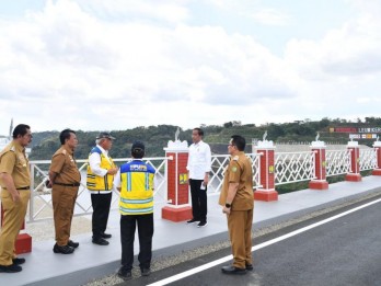 Jokowi Resmikan Bendungan Leuwikeris Senilai Rp3,5 Triliun, Proyek SDA Paling Mahal