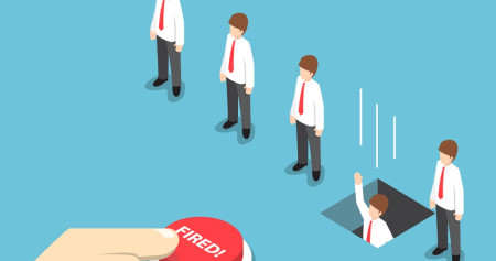 Ilustrasi perusahaan melakukan pemutusan hubungan kerja (PHK)/Dice Insights