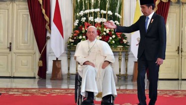 Pidato Lengkap Paus Fransiskus saat Bertemu Presiden Jokowi di Istana Negara