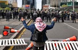 Demonstran Pro-Palestina Ditangkap di Luar Pameran Militer Melbourne