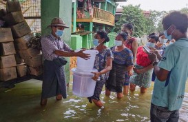 74 Orang Meninggal Dunia dalam Banjir Myanmar