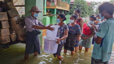 74 Orang Meninggal Dunia dalam Banjir Myanmar