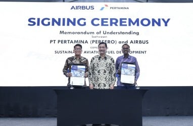 Pertamina-Airbus Jajaki Pengembangan Sustainable Aviation Fuel