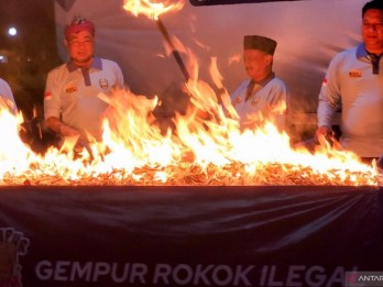 Ribuan Batang Rokok Ilegal di Situbondo Dimusnahkan