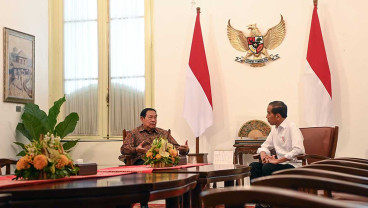 Presiden Joko Widodo Bertemu Susilo Bambang Yudhoyono (SBY) di Istana Negara