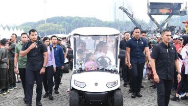 Prabowo Senang Jokowi Ajak Cucu ke Pameran Alutsista HUT Ke-79 TNI di Monas