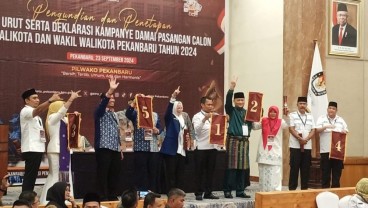 Hasil Penetapan KPU, Berikut Nomor Urut Paslon Wali Kota dan Wakil Wali Kota Pekanbaru 2024