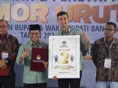 Pasangan Dadang Supriatna-Ali Syakieb Dapat Nomor Urut 2 di Pilkada Kabupaten Bandung