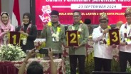 Pilwako Palembang 2024: Fitri-Nandri No 1, Ratu Dewa-Prima No 2, Yudha Pratomo-Baharudin No 3