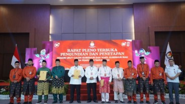 KPU Riau Tetapkan Nomor Urut Paslon Gubernur Riau 2024