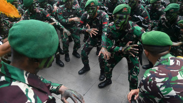 Tradisi Penjemputan Danyonif 315 Garuda Bogor