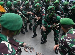 Tradisi Penjemputan Danyonif 315 Garuda Bogor