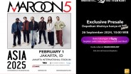 32.055 Tiket Maroon 5 Live in Jakarta Ludes Terjual di Livin' by Mandiri