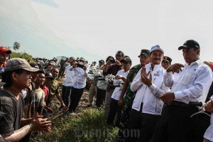 Proses Cetak Sawah di Kawasan Lumbung Pangan Kapuas