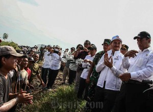 Proses Cetak Sawah di Kawasan Lumbung Pangan Kapuas