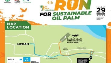 Maraton Melintasi Kebun Sawit Sumut Digelar di Sergai