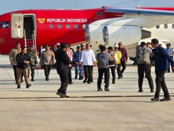 Pendaratan Perdana Pesawat Presiden RI di Bandara Ibu Kota Nusantara