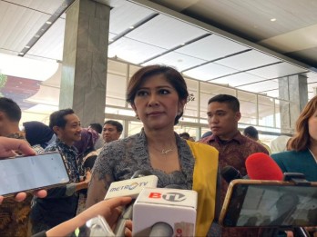 Rumor Masuk Kabinet Prabowo, Meutya Hafid Hadiri Pelantikan Anggota DPR