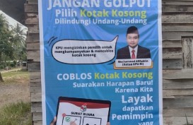 Viral! Spanduk Ajakan Pilih Kotak Kosong di Pilkada Dharmasraya, Ini Penjelasan KPU Sumbar