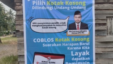 Viral! Spanduk Ajakan Pilih Kotak Kosong di Pilkada Dharmasraya, Ini Penjelasan KPU Sumbar