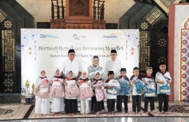 Rayakan Kehangatan HUT ke-26, Bank Mandiri Bagikan Santunan Pendidikan ke 2.600 Anak Yatim Piatu