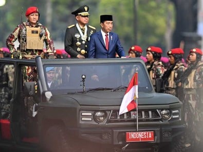 Presiden Joko Widodo Pimpin Upacara Hari Ulang Tahun (HUT) ke-79 Tentara Nasional Indonesia