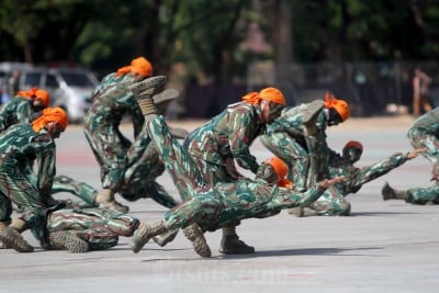 Keseruan Perayaan HUT TNI di Makassar