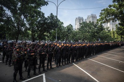 Pengamanan Debat Perdana Pilkada DKI Jakarta