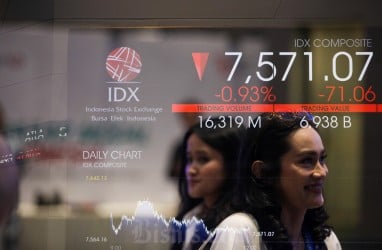 IHSG Ditutup Melemah ke Level 7.501, Saham DSSA dan BBCA Justru Melaju