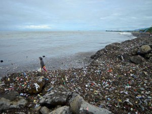 Tumpukan Sampah Penuhi Objek Wisata Pantai Muaro Lasak di Padang