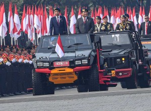 Presiden Joko Widodo Menerima Medali Kehormatan Keamanan dan Keselamatan Publik Loka Praja Samrakshan