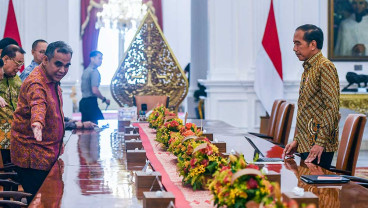 Pimpinan MPR serta DPD Temui Presiden Joko Widodo di Istana Merdeka