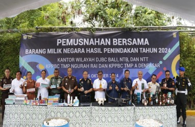 Bea Cukai Musnahkan Barang Ilegal Senilai Rp4,3 Miliar di Bali