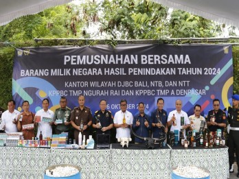 Bea Cukai Musnahkan Barang Ilegal Senilai Rp4,3 Miliar di Bali